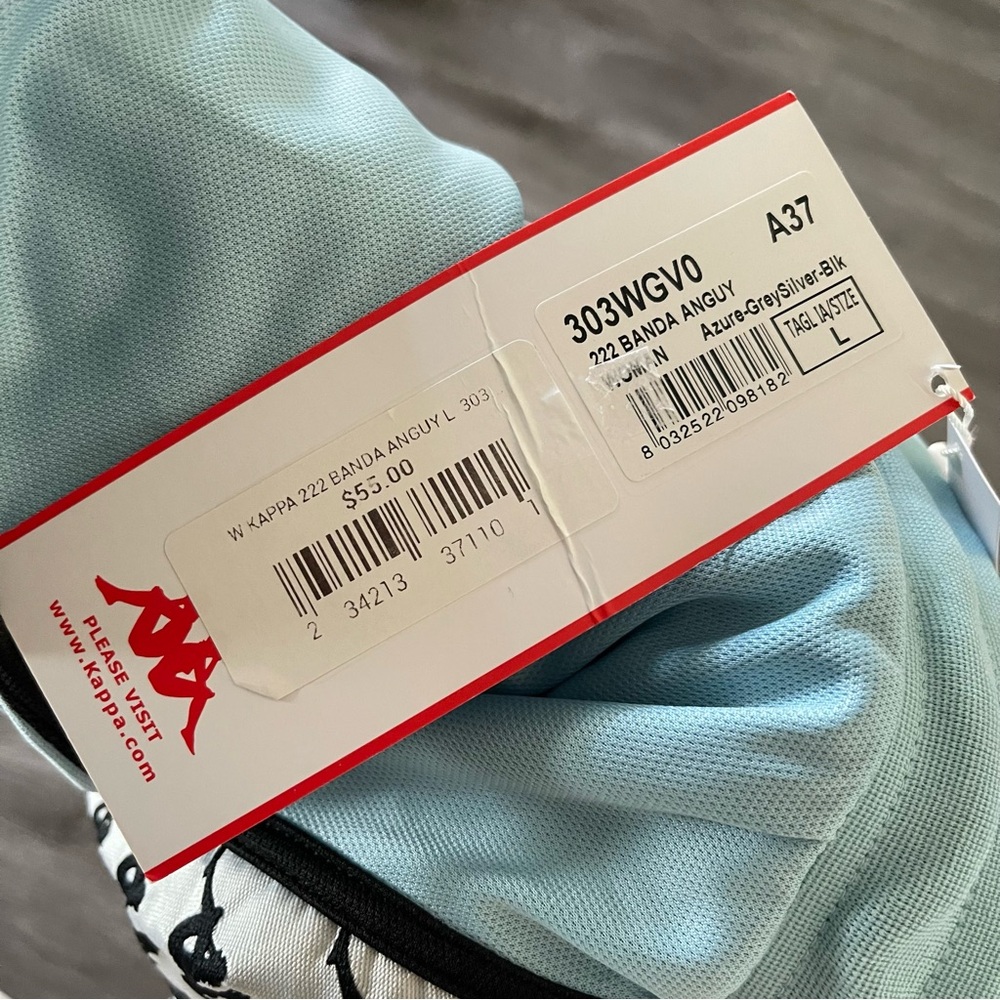 NWT Light Blue Kappa Shorts Size LARGE - Picture 6 of 6